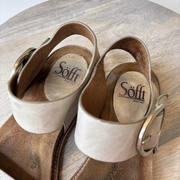 Sofft Women's Bali Gold Metallic Open Toe Slingback Leather Sandals US Sz 6.5 M - Picture 11 of 13